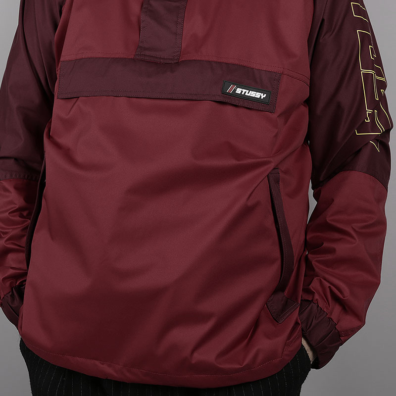 мужская бордовая куртка Stussy Alpine Pollover 115419-red - цена, описание, фото 3